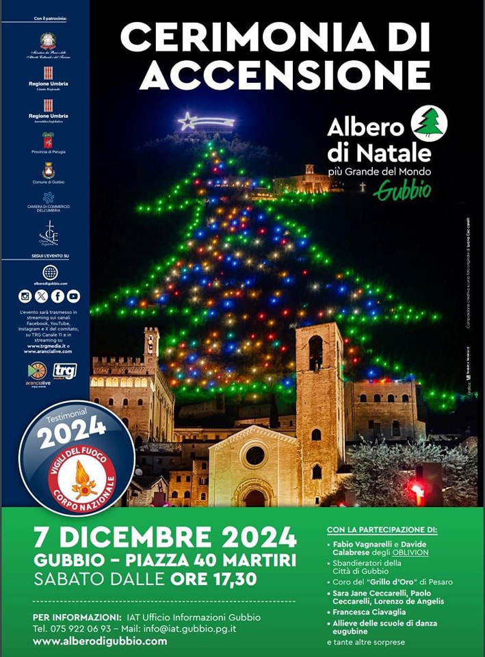 Cerimonia di accensione dell’ Albero più grande del mondo