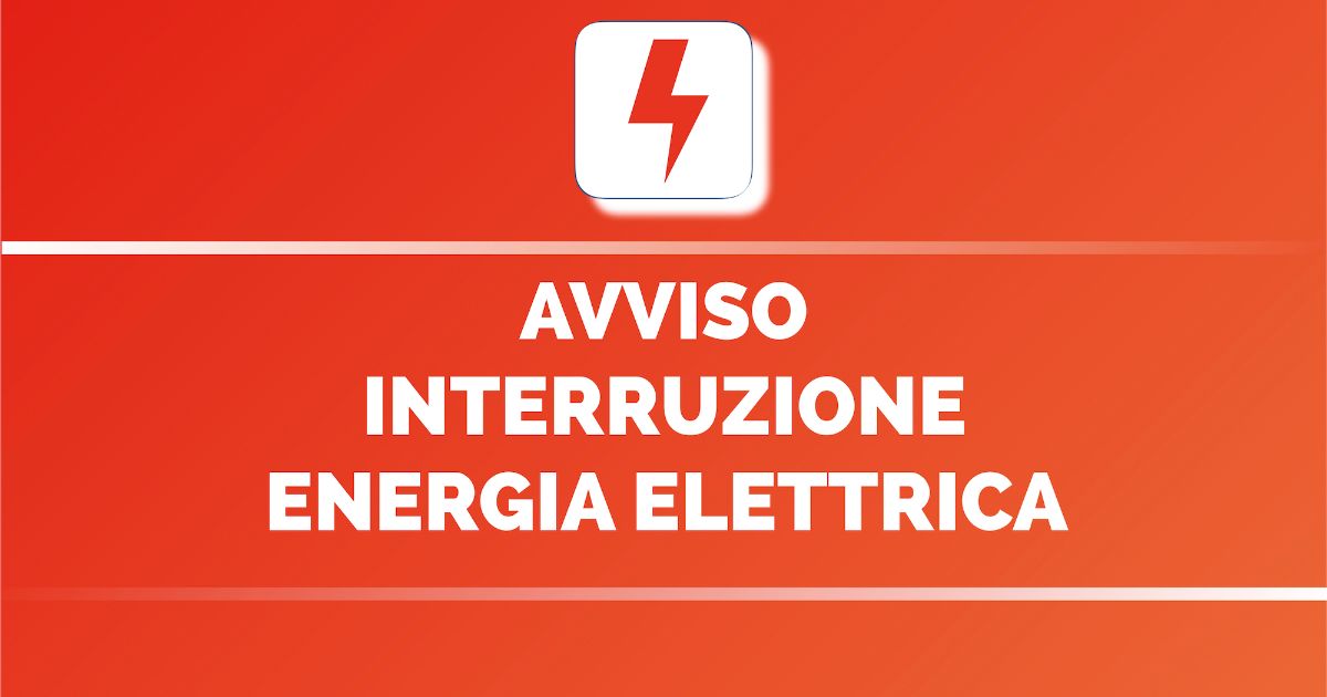 Comunicato Servizio Tributi per interruzione energia elettrica zona San Pietro